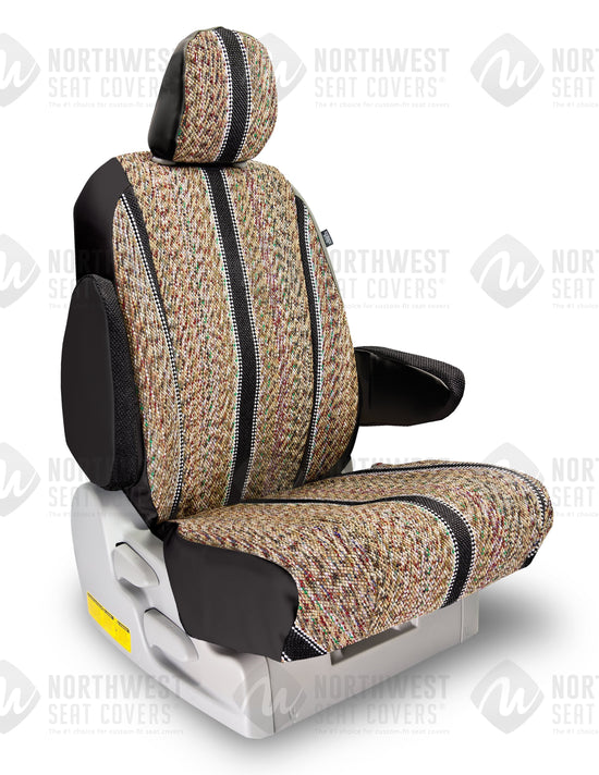 Black Outlaw Saddle Blanket Seat Covers - Pacific Restyling